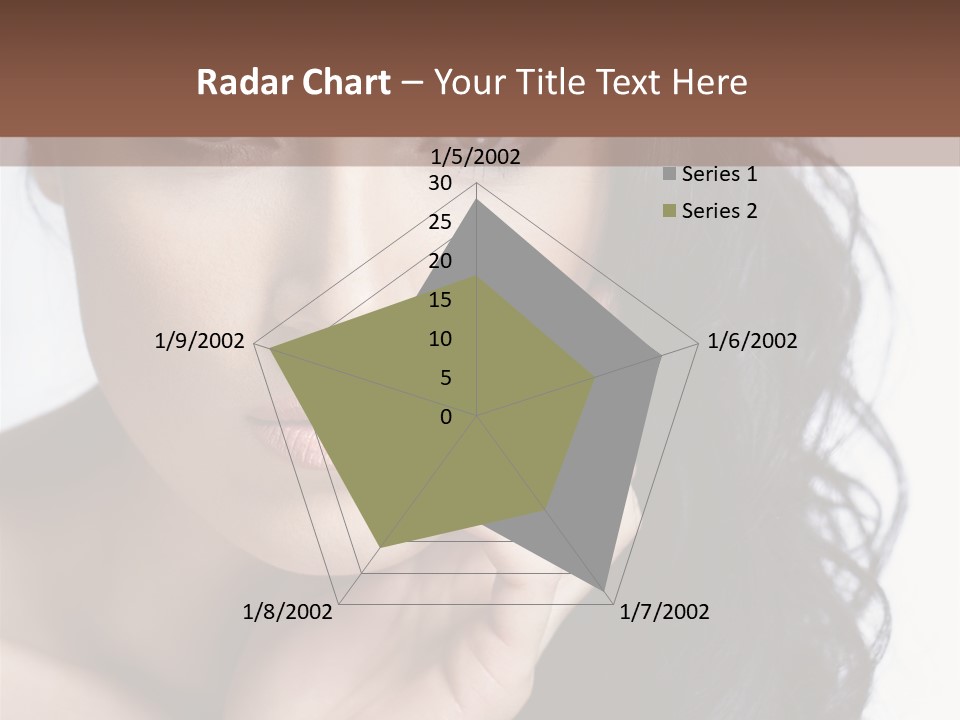 Portrait Woman Femininity PowerPoint Template