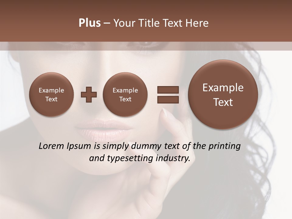 Portrait Woman Femininity PowerPoint Template