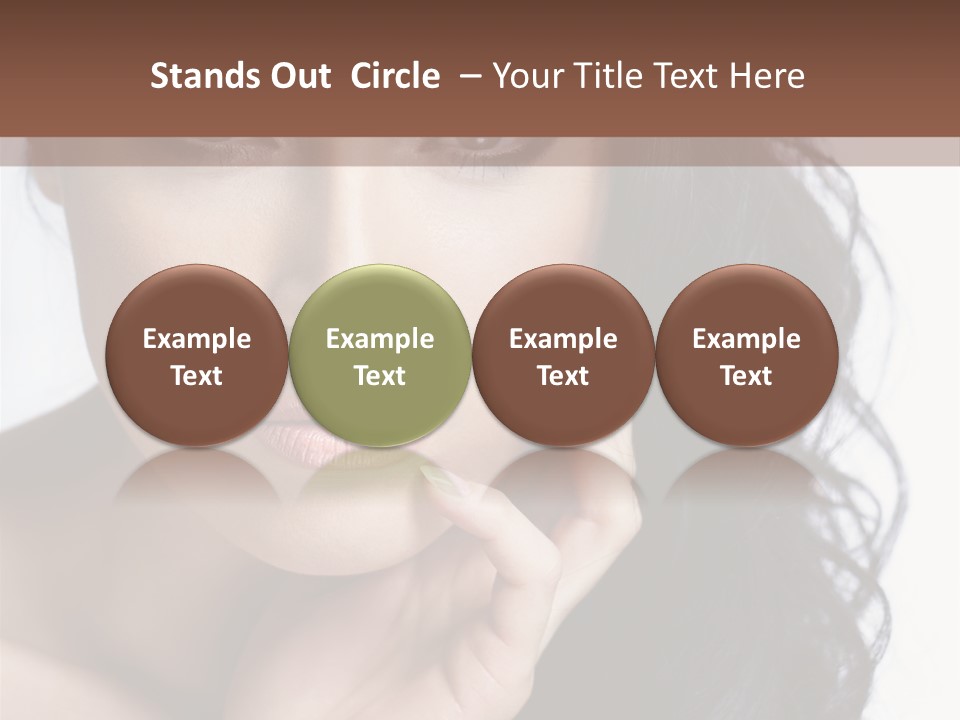 Portrait Woman Femininity PowerPoint Template