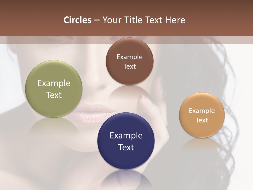 Portrait Woman Femininity PowerPoint Template