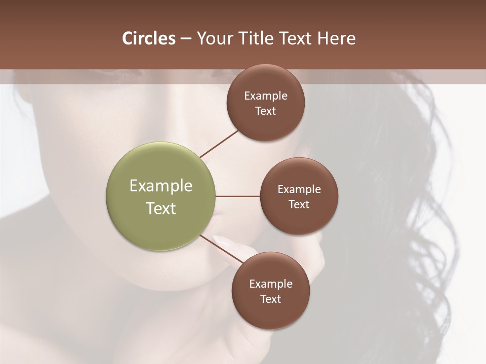 Portrait Woman Femininity PowerPoint Template