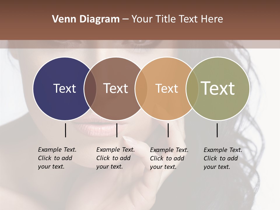 Portrait Woman Femininity PowerPoint Template