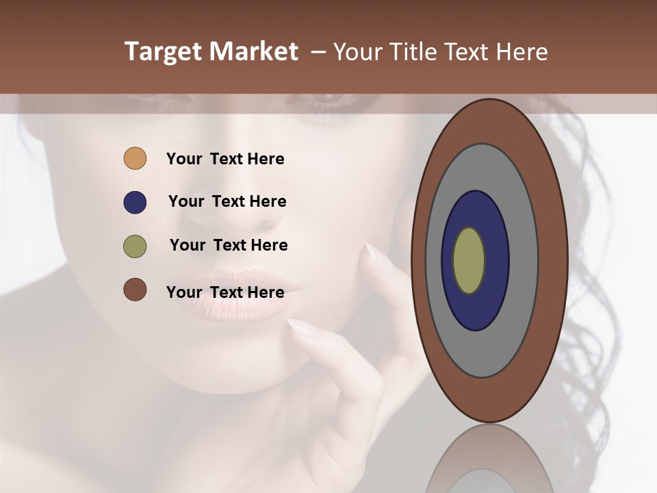 Portrait Woman Femininity PowerPoint Template