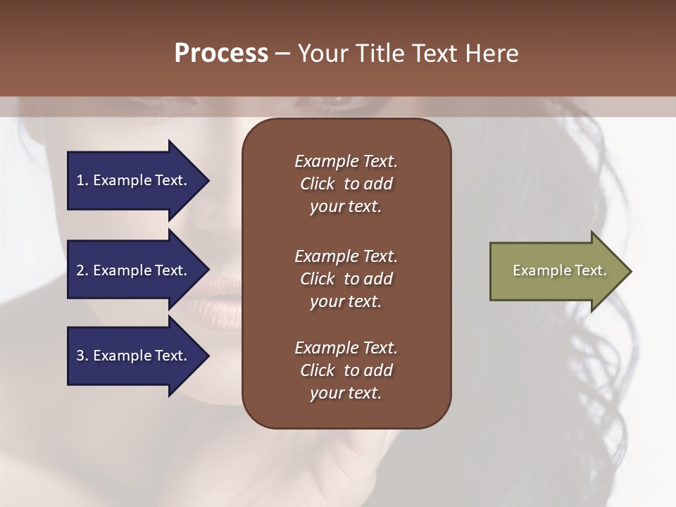 Portrait Woman Femininity PowerPoint Template
