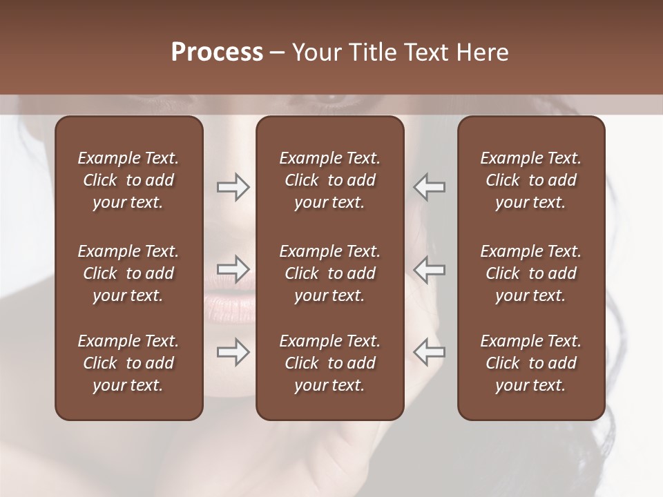 Portrait Woman Femininity PowerPoint Template