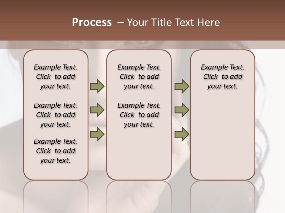 Portrait Woman Femininity PowerPoint Template