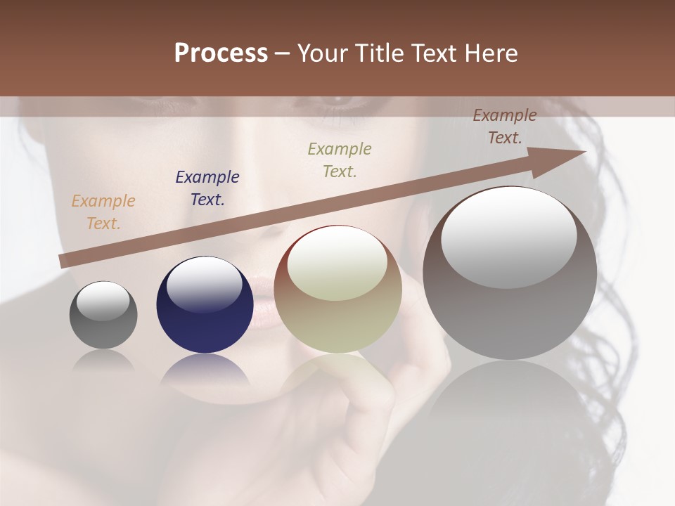 Portrait Woman Femininity PowerPoint Template