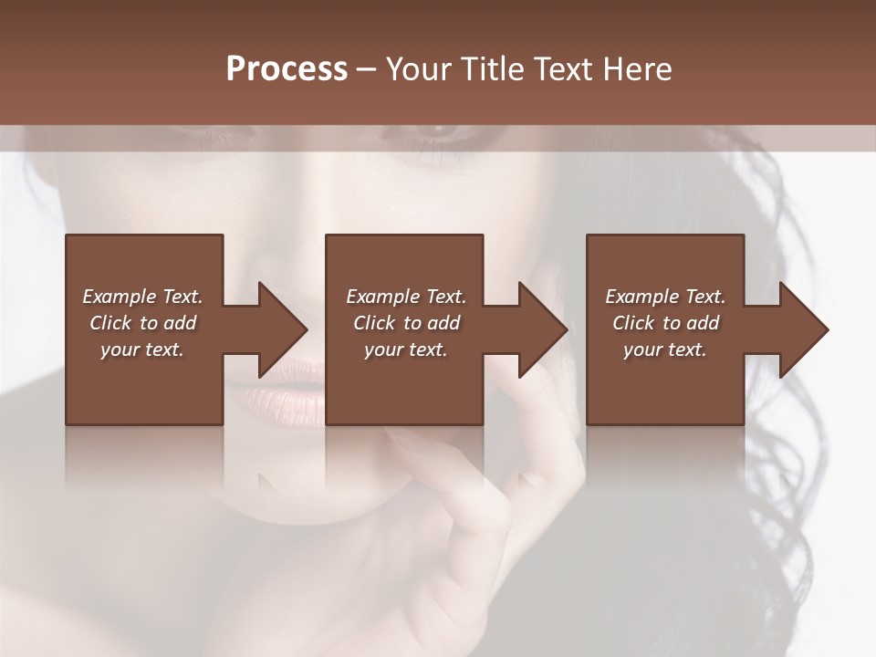 Portrait Woman Femininity PowerPoint Template