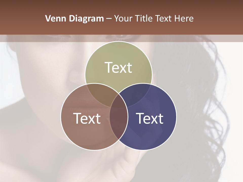 Portrait Woman Femininity PowerPoint Template