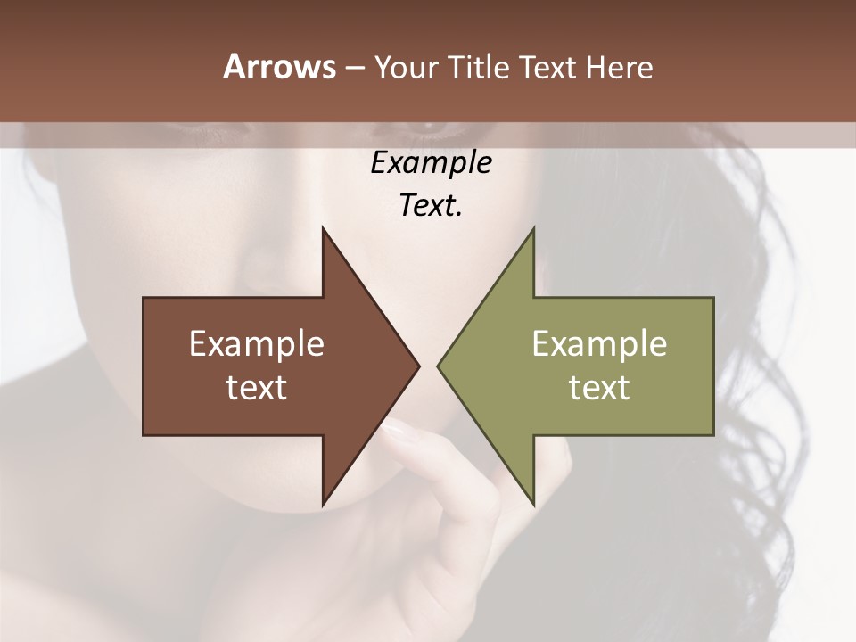 Portrait Woman Femininity PowerPoint Template