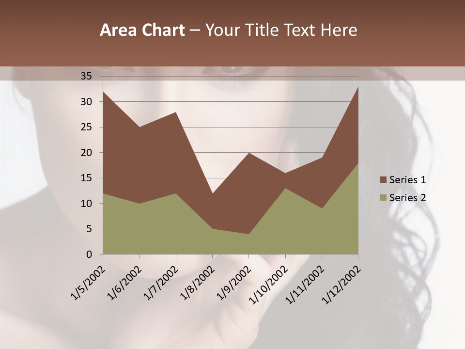 Portrait Woman Femininity PowerPoint Template