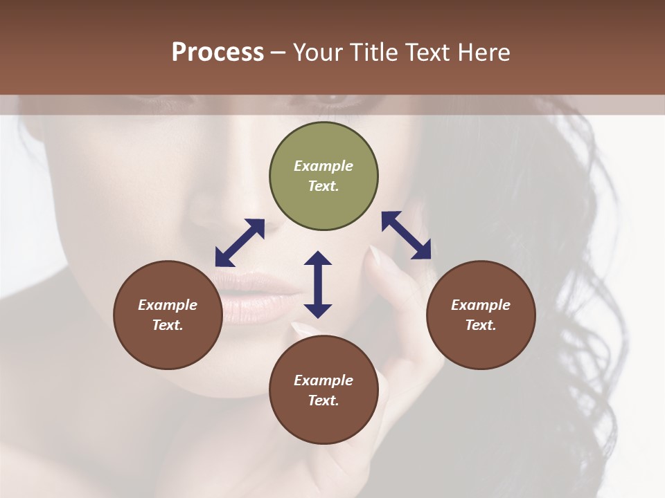 Portrait Woman Femininity PowerPoint Template