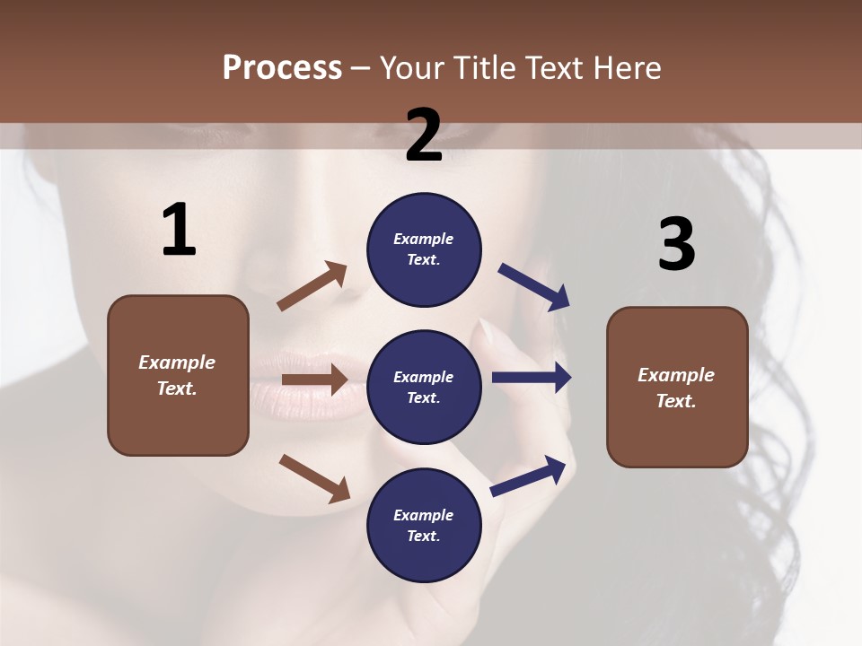 Portrait Woman Femininity PowerPoint Template