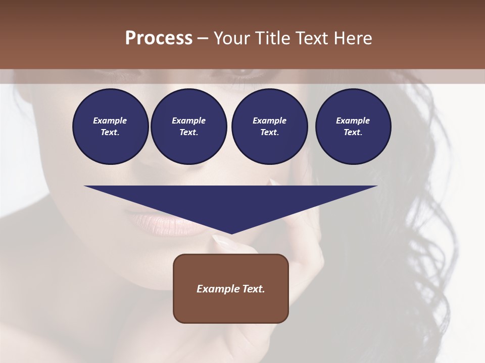 Portrait Woman Femininity PowerPoint Template