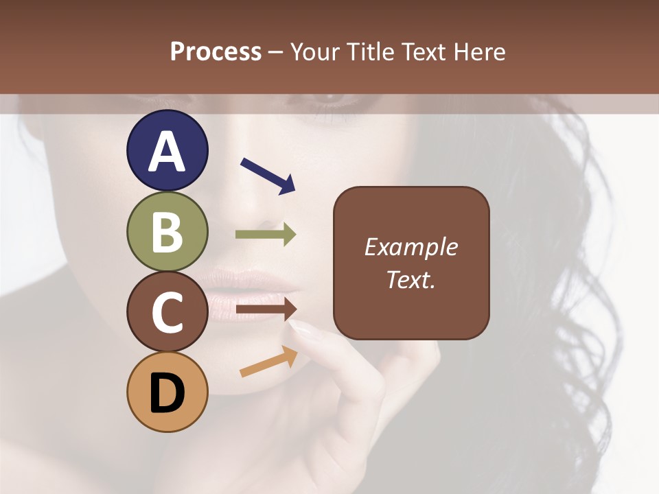 Portrait Woman Femininity PowerPoint Template