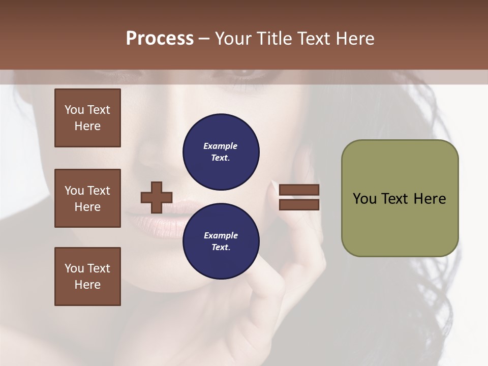 Portrait Woman Femininity PowerPoint Template