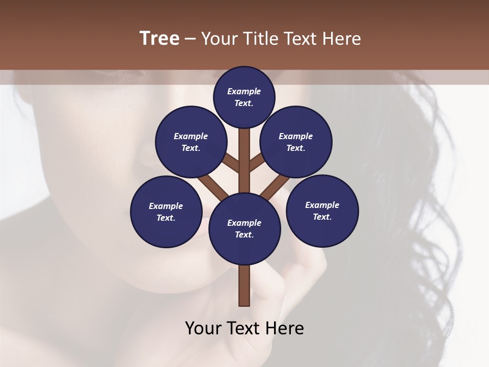 Portrait Woman Femininity PowerPoint Template