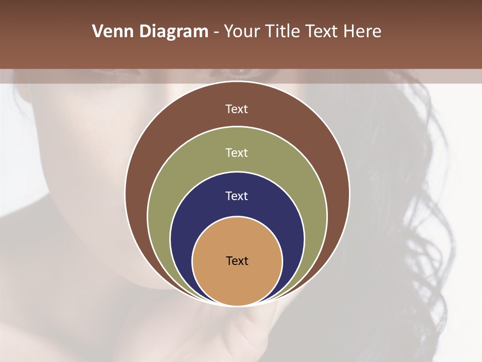 Portrait Woman Femininity PowerPoint Template