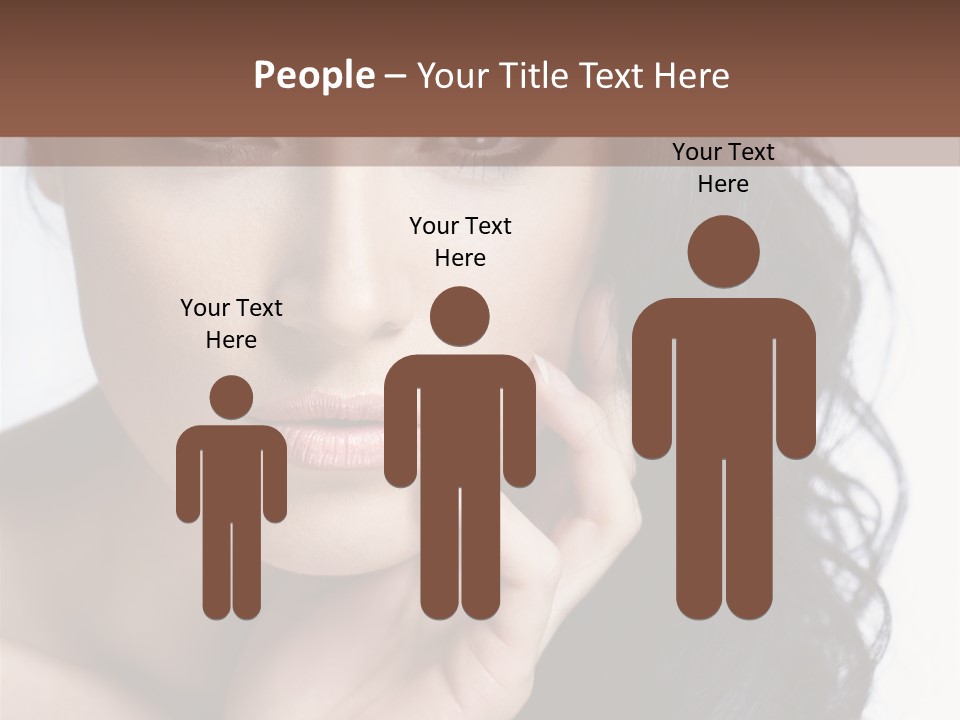 Portrait Woman Femininity PowerPoint Template