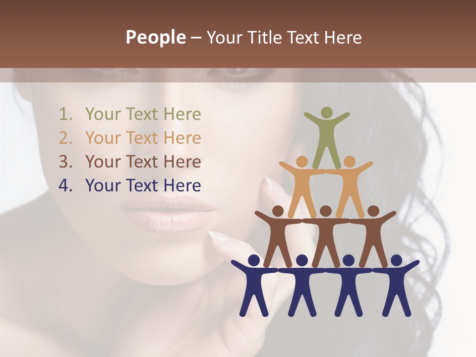 Portrait Woman Femininity PowerPoint Template