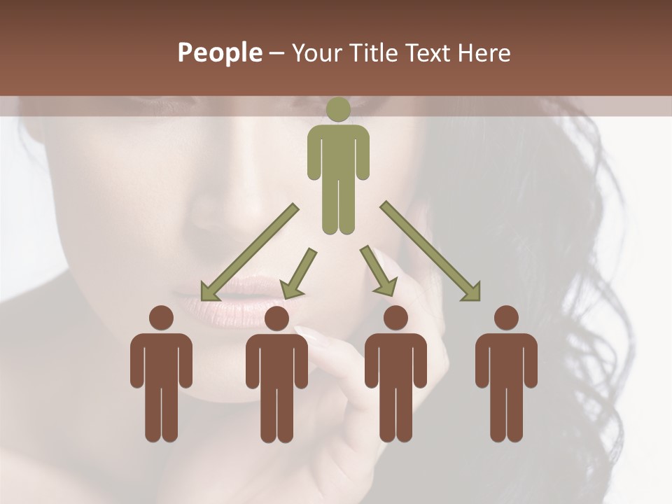 Portrait Woman Femininity PowerPoint Template