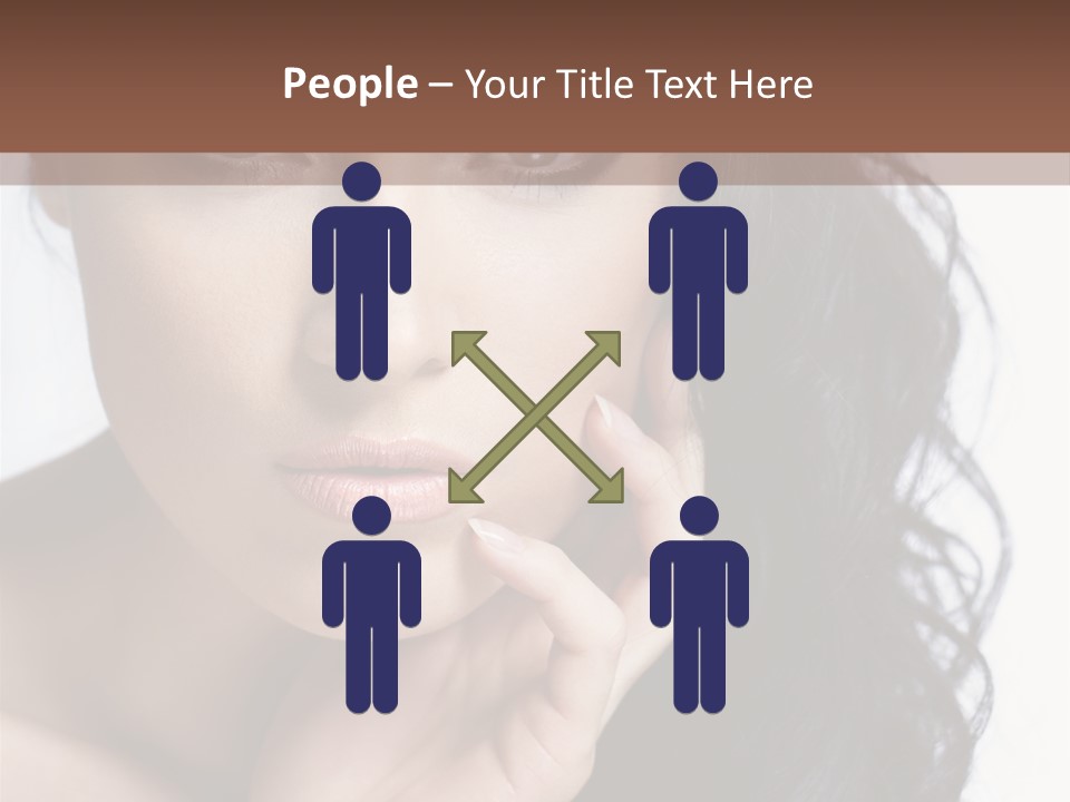 Portrait Woman Femininity PowerPoint Template