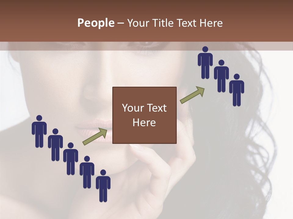 Portrait Woman Femininity PowerPoint Template