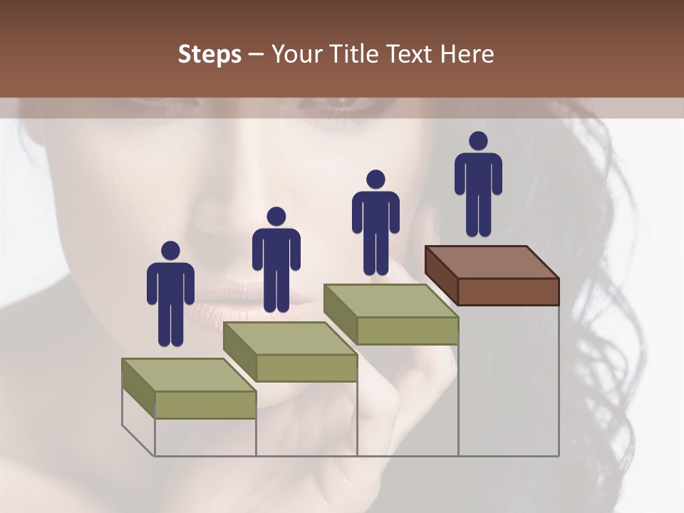 Portrait Woman Femininity PowerPoint Template