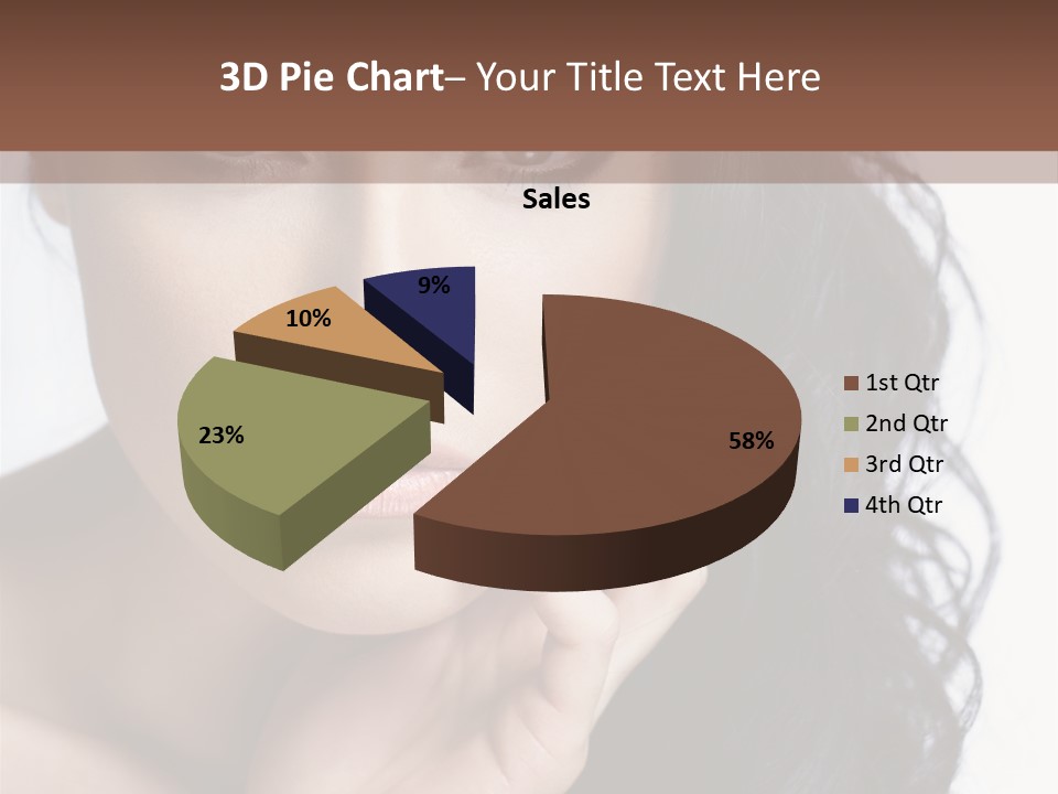 Portrait Woman Femininity PowerPoint Template
