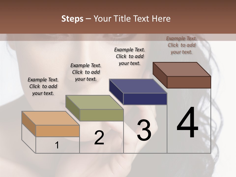 Portrait Woman Femininity PowerPoint Template