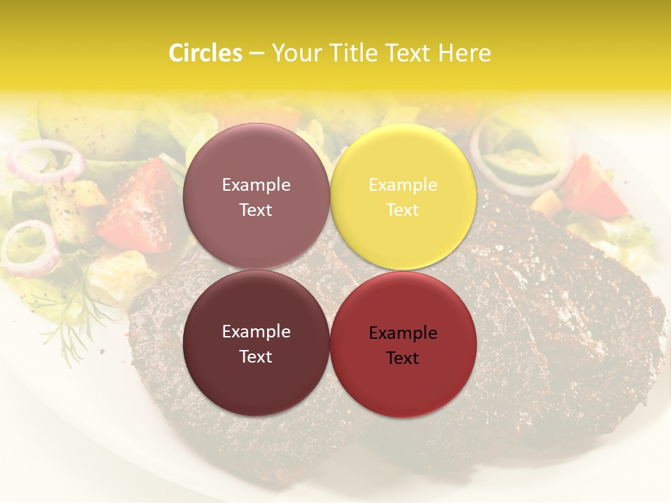 Food Steak Roasted PowerPoint Template