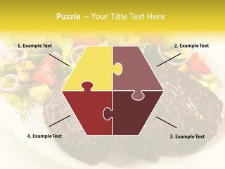 Food Steak Roasted PowerPoint Template