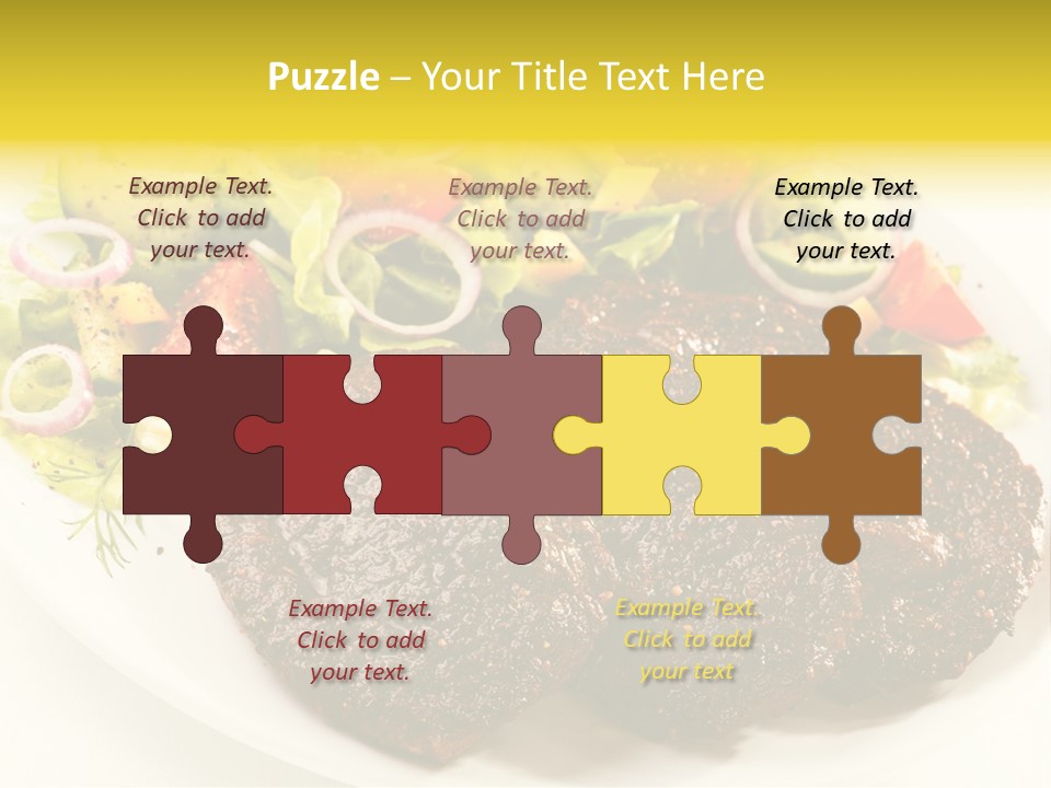 Food Steak Roasted PowerPoint Template