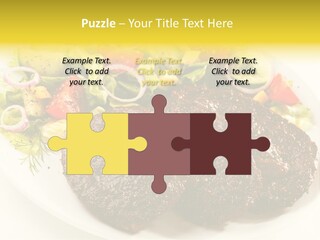 Food Steak Roasted PowerPoint Template