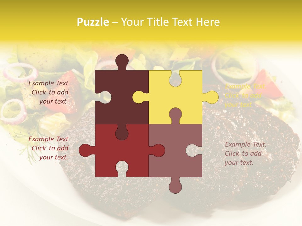 Food Steak Roasted PowerPoint Template