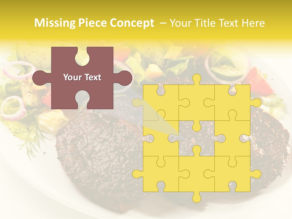 Food Steak Roasted PowerPoint Template