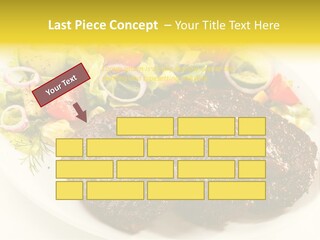 Food Steak Roasted PowerPoint Template
