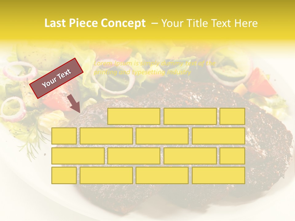 Food Steak Roasted PowerPoint Template