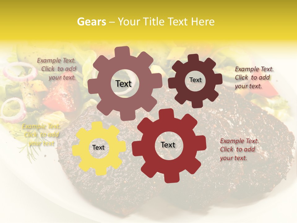 Food Steak Roasted PowerPoint Template
