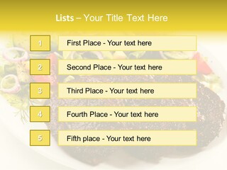 Food Steak Roasted PowerPoint Template