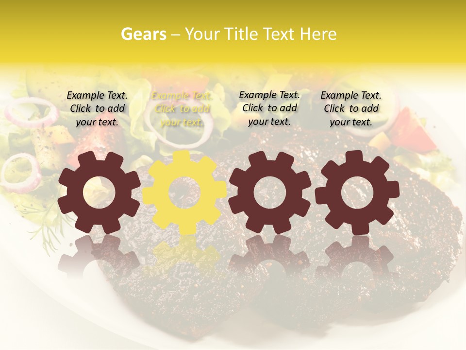 Food Steak Roasted PowerPoint Template