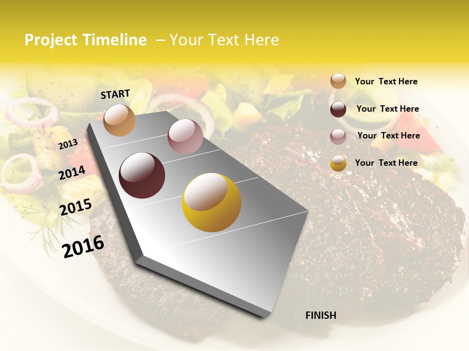 Food Steak Roasted PowerPoint Template