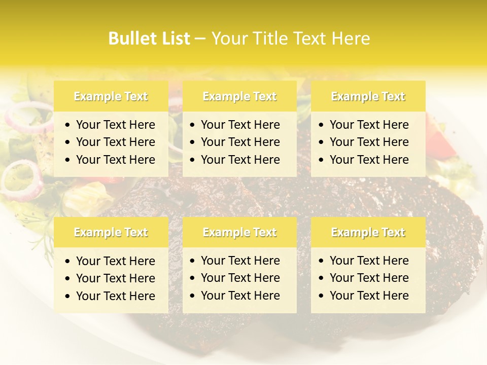 Food Steak Roasted PowerPoint Template