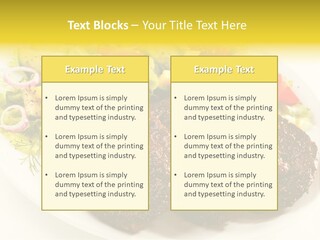 Food Steak Roasted PowerPoint Template