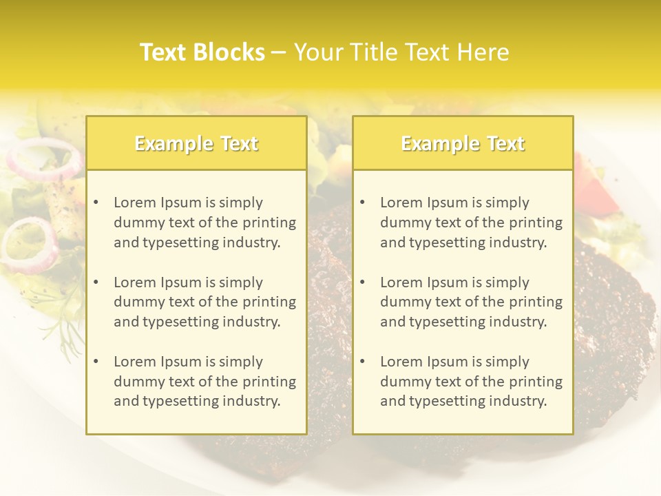 Food Steak Roasted PowerPoint Template
