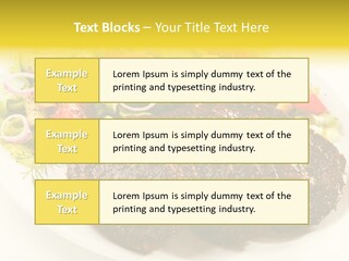 Food Steak Roasted PowerPoint Template