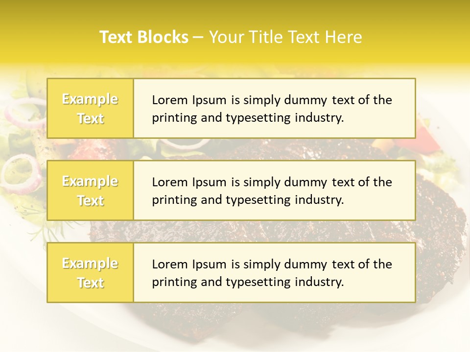 Food Steak Roasted PowerPoint Template