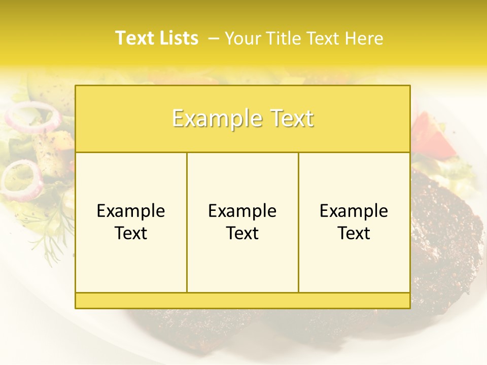 Food Steak Roasted PowerPoint Template