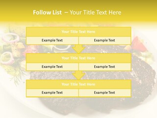 Food Steak Roasted PowerPoint Template