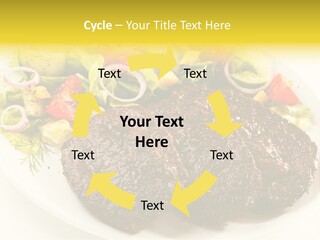 Food Steak Roasted PowerPoint Template